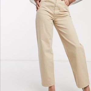 & other stories organic cotton straight leg pants
